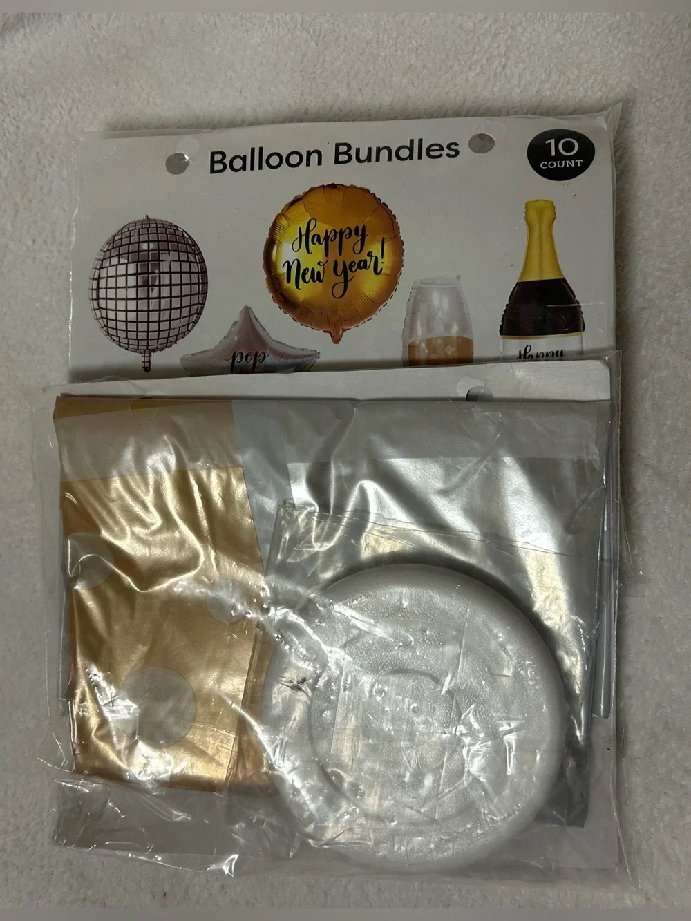 9ct New Years Eve Pre-Inflated Helium Foil Balloon Bundle x2